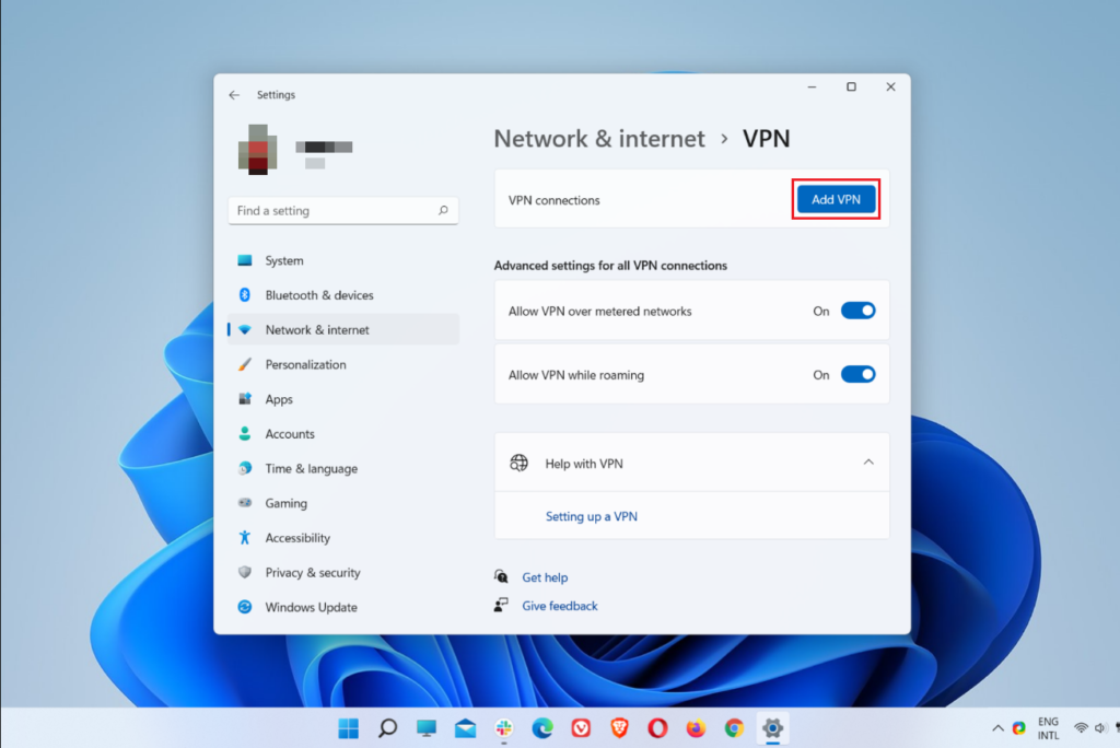 network & internet settings on windows 11