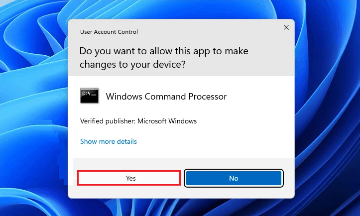 user account control message on windows 11