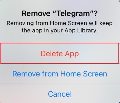 remove app message on iphone