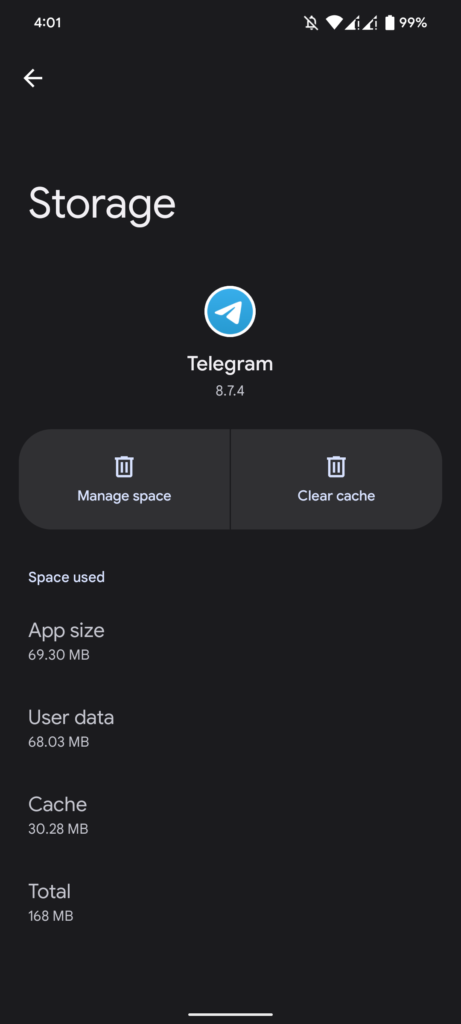 limit exceed error on Telegram