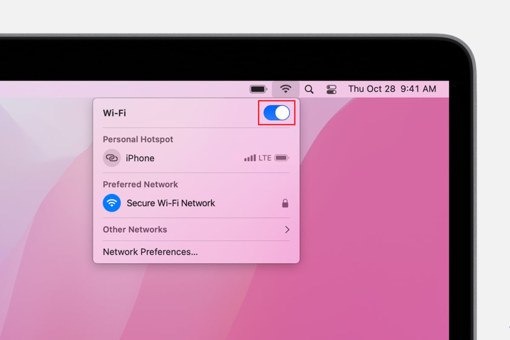 wi-fi settings on macbook