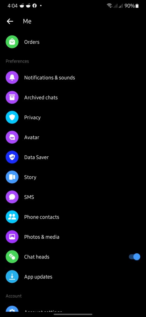 messenger keeps asking you to switch accounts