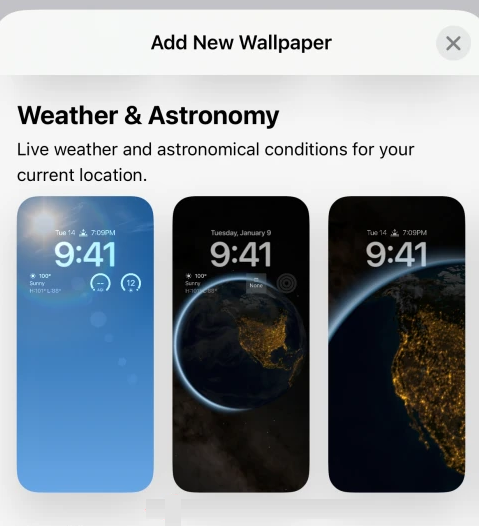 weather and astronomy in wallpaper