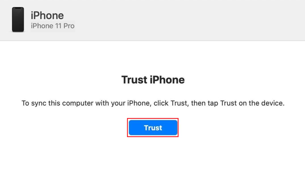 trust iphone 