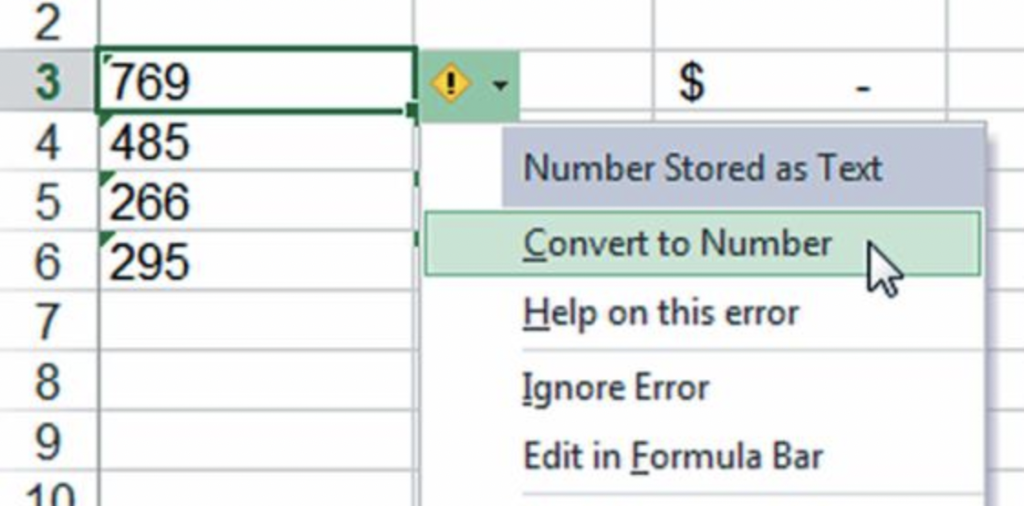 formula not working on microsoft excel