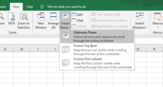 arrow scrolling not working on excel