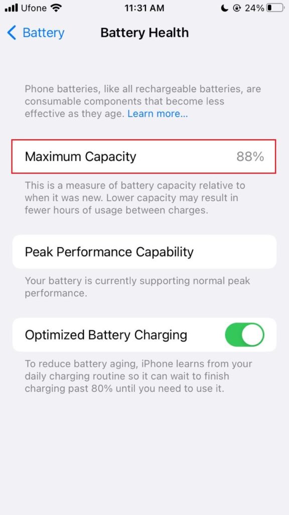 iPhone Battery Health