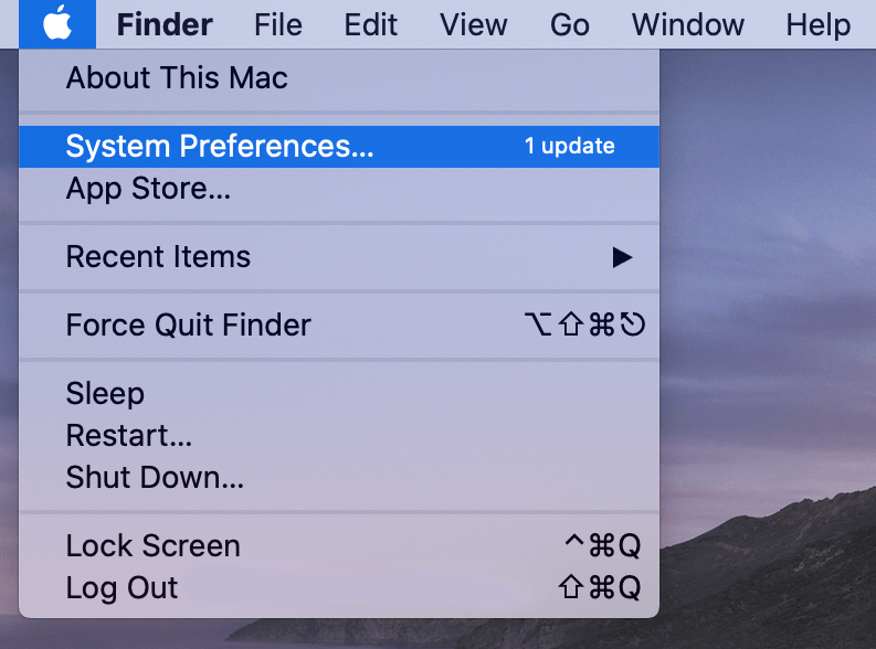 system preferences in mac