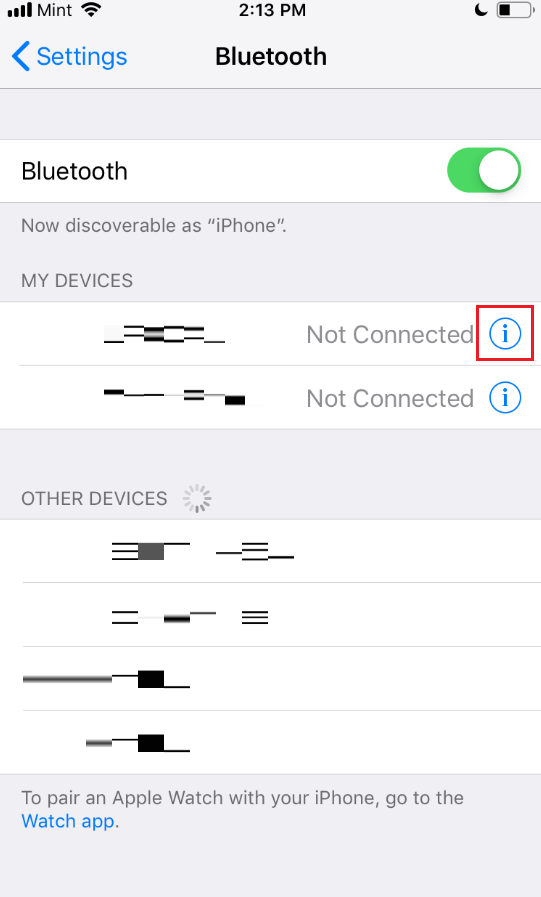 Bluetooth Not Working or Pairing Issue on iOS 16