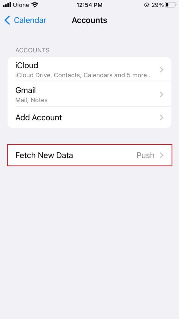 Fetch New Data iPhone