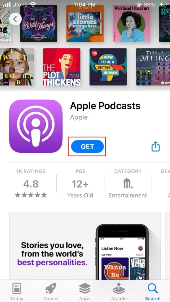 Apple Podcasts in App Store
