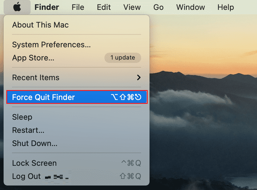 force quit finder on mac