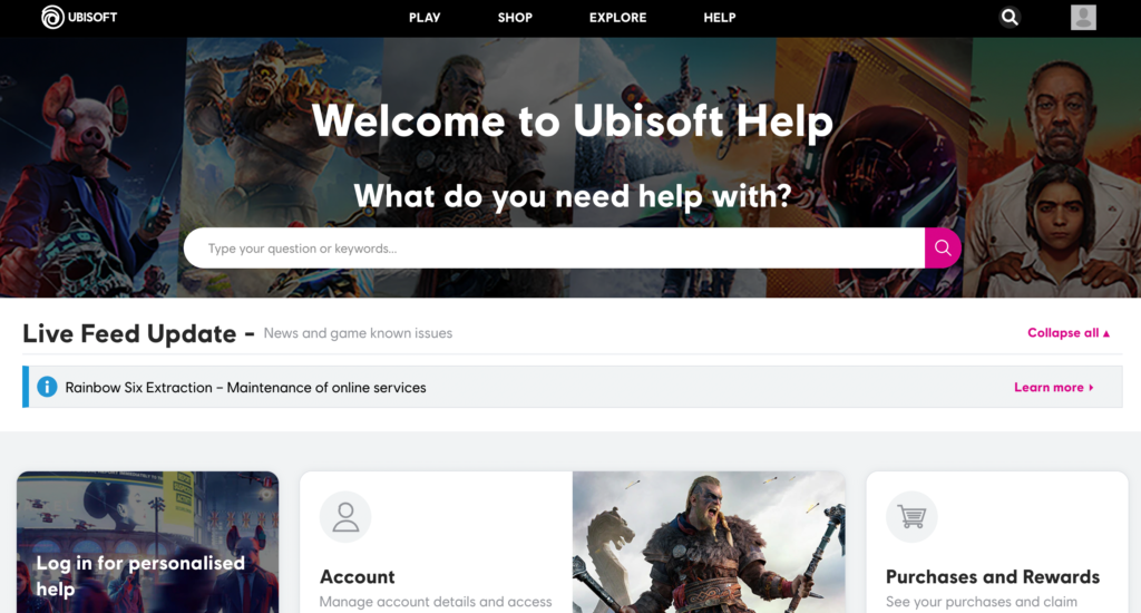 Ubisoft Help Center