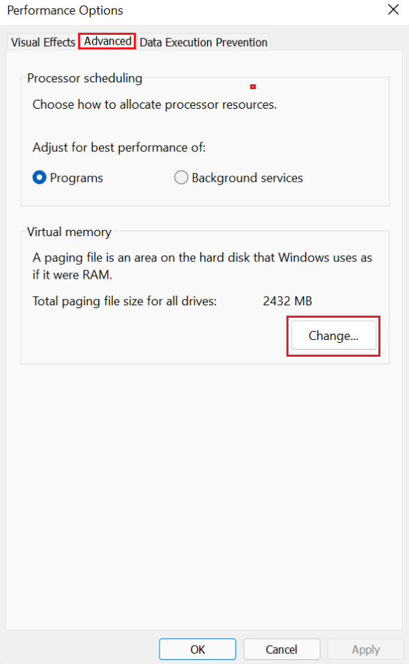 Your Computer is Low on Memory on Windows 11