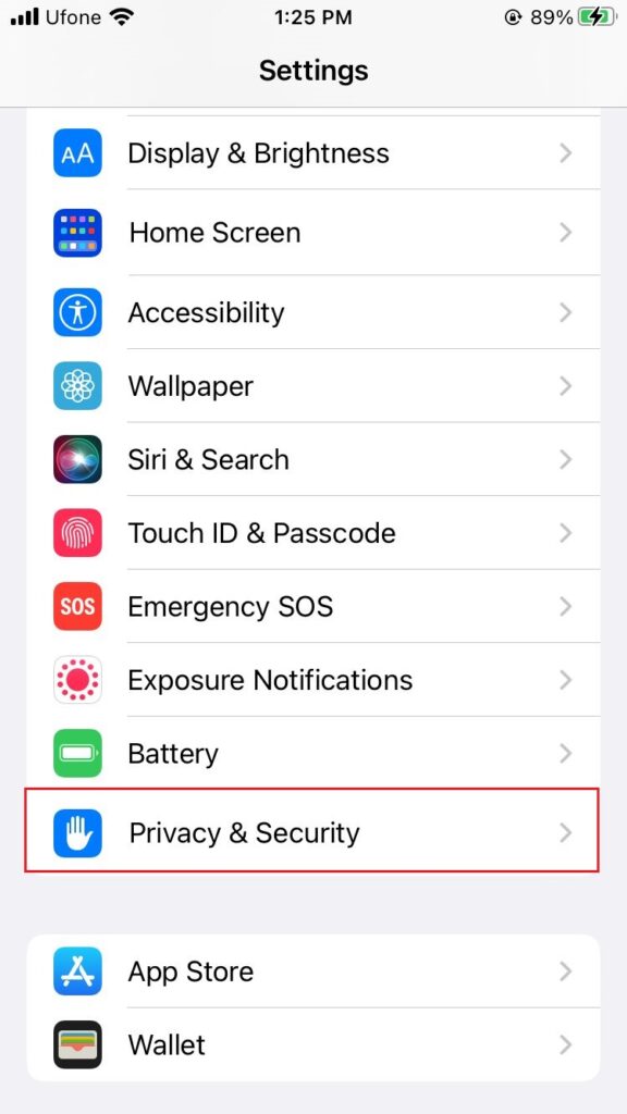 iphone privacy & security settings 
