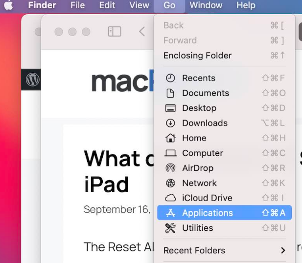 applications in mac