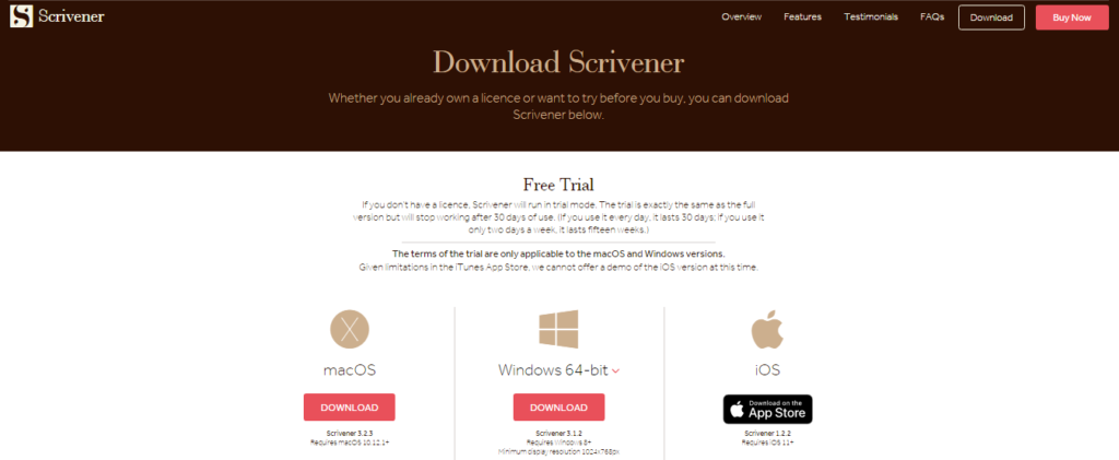 download scrivener app