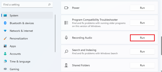 recording audio troubleshooter windows 11