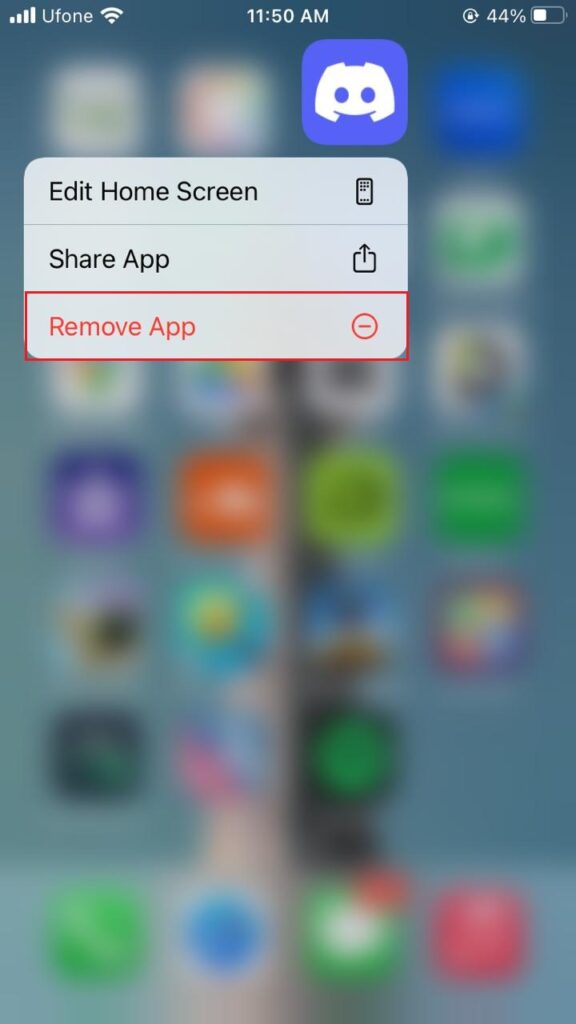 remove apps on iPhone