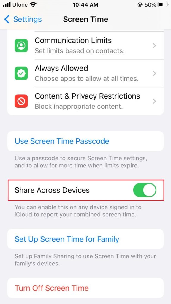 Screen Time Not Showing Data on iPhone