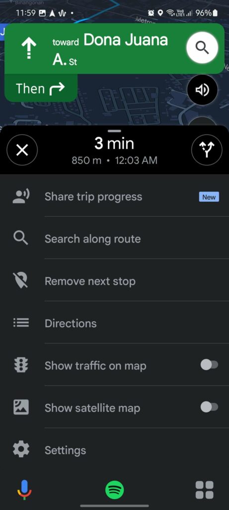Add a Stop in Google Maps