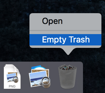 Cannot Empty Trash Bin on Mac