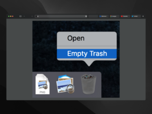 Cannot Empty Trash Bin on Mac