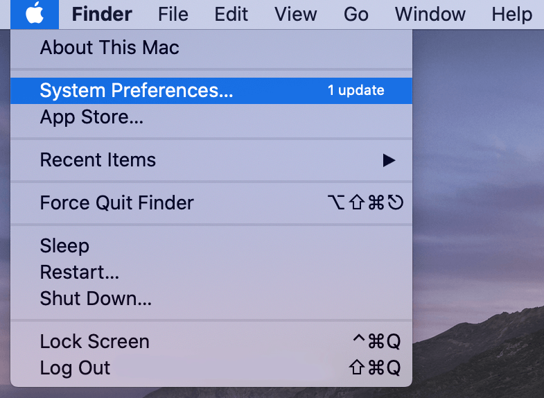 mac in system preferences