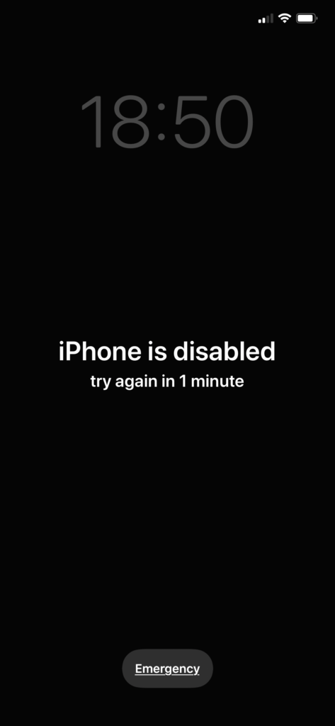 iPhone is Disabled Connect to iTunes Error