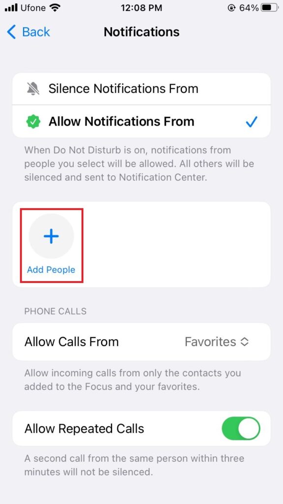 iphone notifications settings