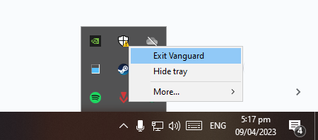 Exit Vanguard