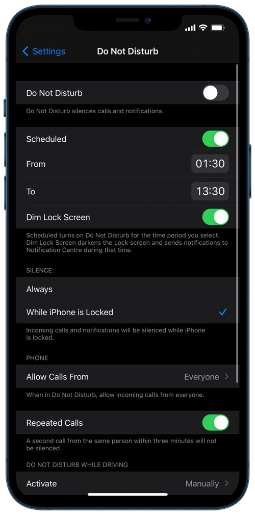 dim lock screen clock text on ios 16
