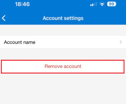 account settings in microsoft authenticator