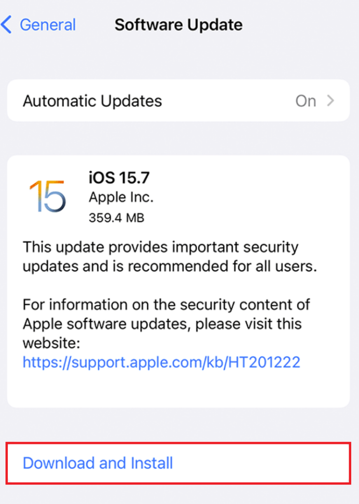 update iOS