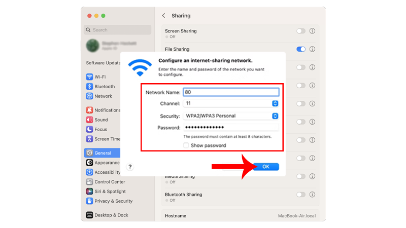 Wifi Sharing Configuration
