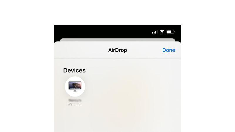 airdrop stuck on waiting status on iphone