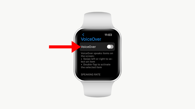 Disable Voice Over
